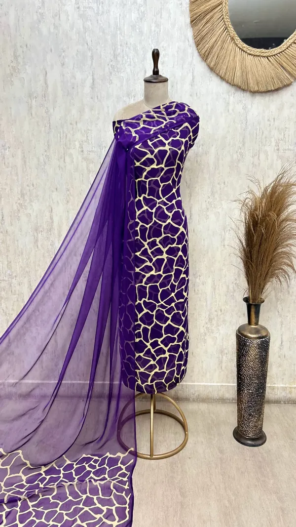 Gilded_Mosaic_Georgette_Unstitched_Suit_Violet_Blue