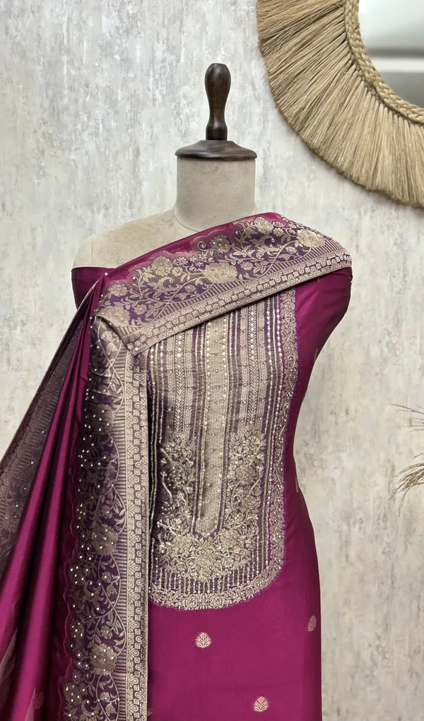 Regal_Kanjivaram_Heritage_Unstitched_Suit_Wine_Purple
