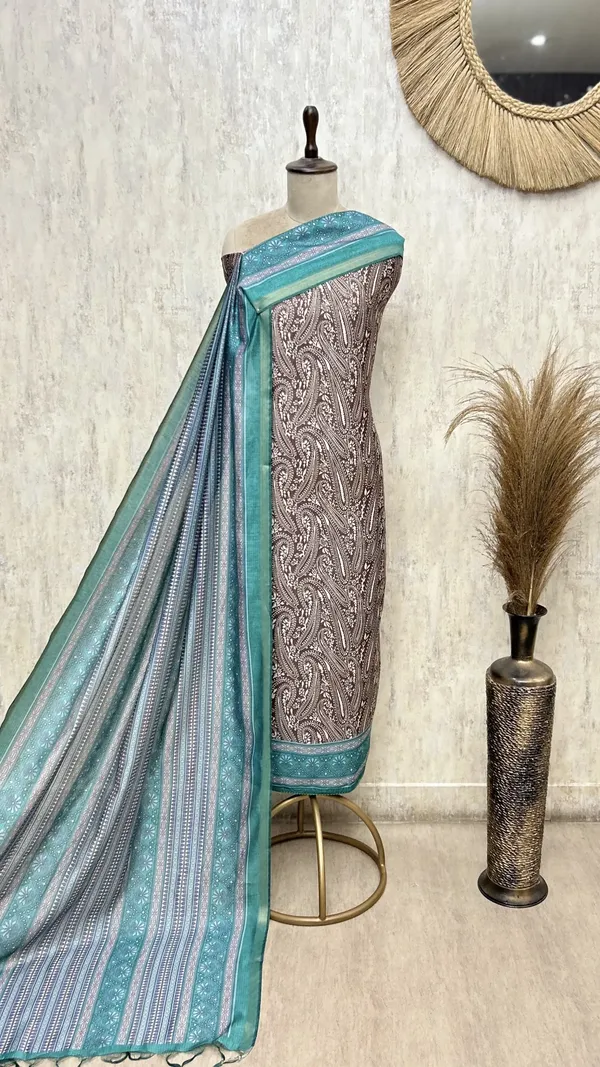 Heritage_Maheshwari_Cotton_Unstitched_Suit_Teal_Green
