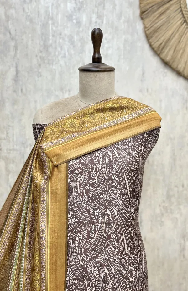 Heritage_Maheshwari_Cotton_Unstitched_Suit_Mustard_Yellow