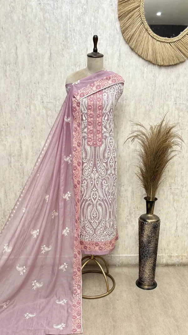 Ethereal_Mul_Chanderi_Unstitched_Suit_Dull_Lavender