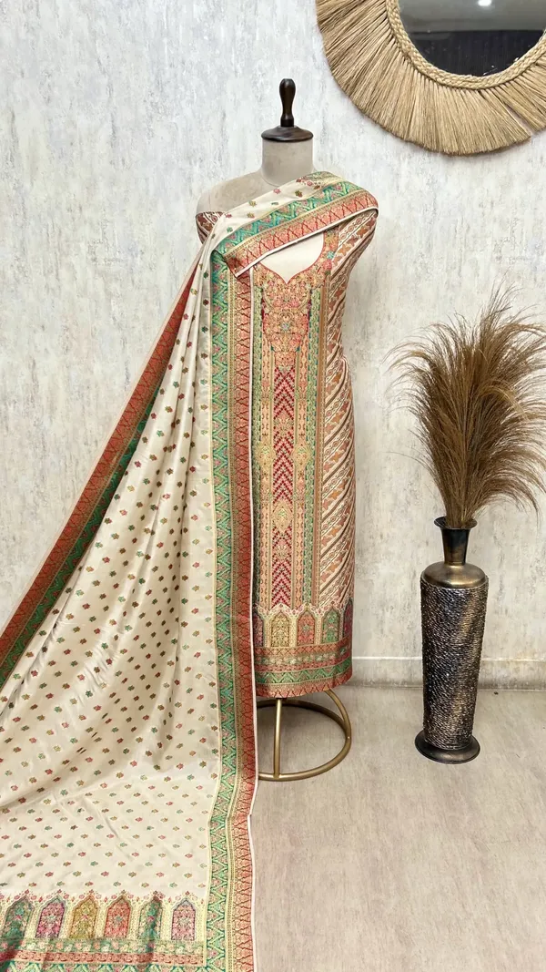 Gulnaar_Grace_Fine_Silk_Unstitched_Suit_Ivory