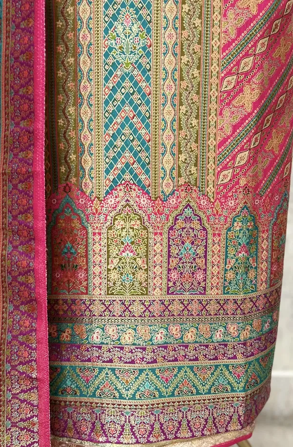 Gulnaar_Grace_Fine_Silk_Unstitched_Suit_Dark_Pink