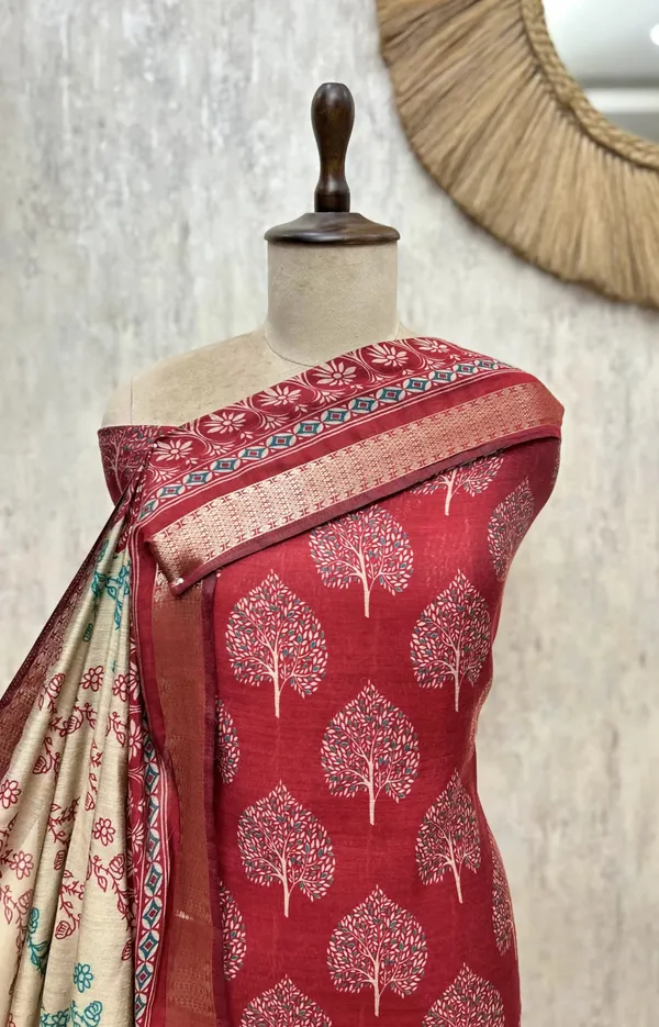 Traditional_Tree_Print_Maheshwari_Cotton_Unstitched_Suit_Rust_Red
