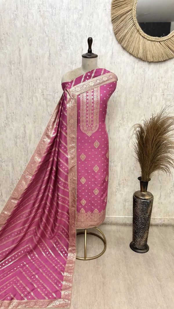 Elegant_Heritage_Dola_Silk_Unstitched_Suit_Dull_Pink
