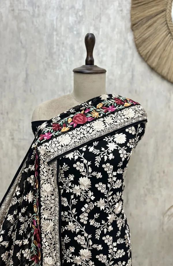 Floral_Vine_Georgette_Unstitched_Suit_Black