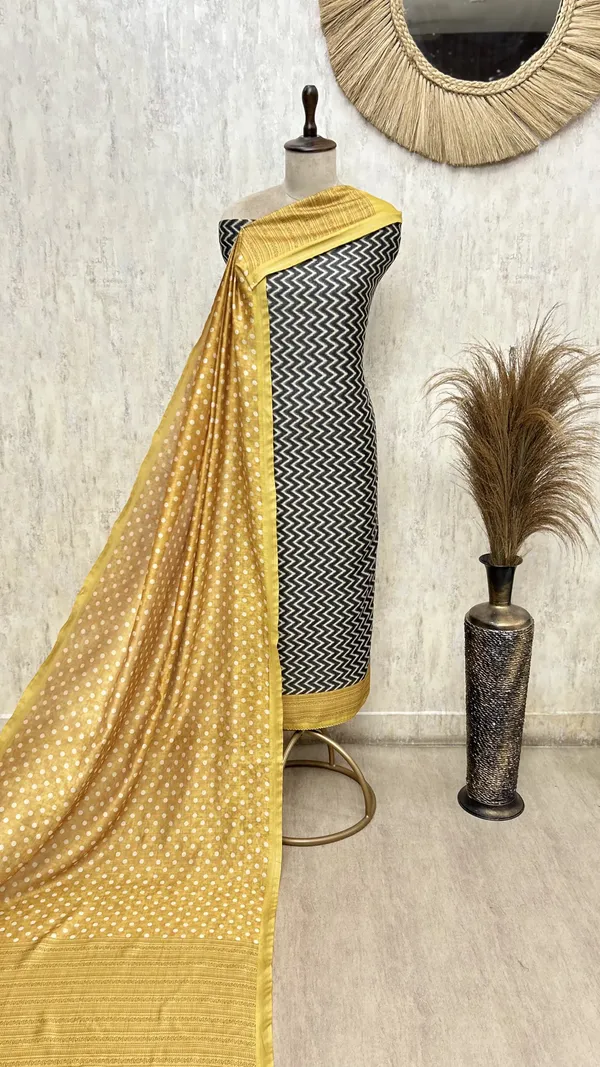 Elegant_Maheshwari_Unstitched_Suit_Mustard_Yellow