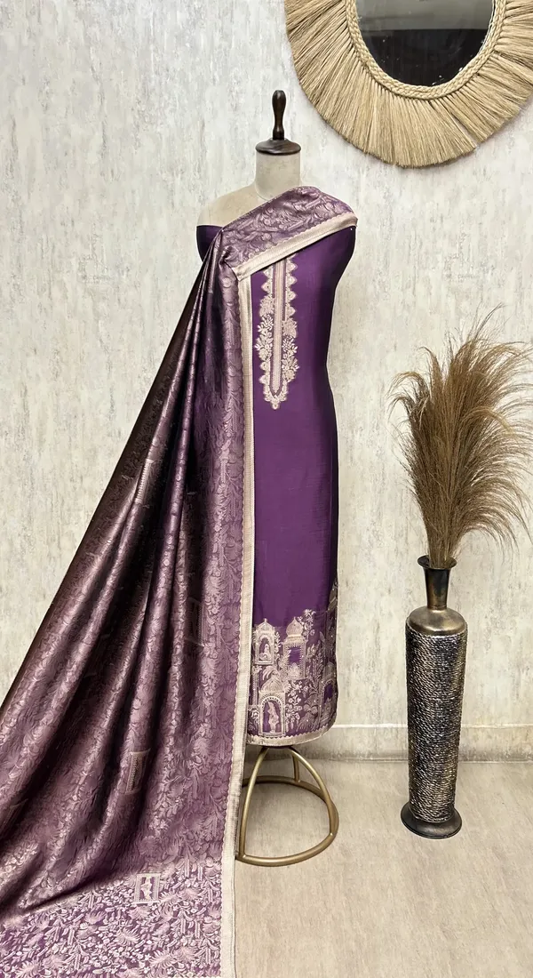 Elegant_Dola_Silk_Unstitched_Suit_Wine_Purple