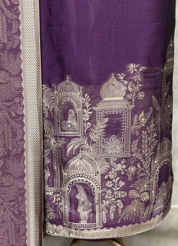 Elegant_Dola_Silk_Unstitched_Suit_Wine_Purple