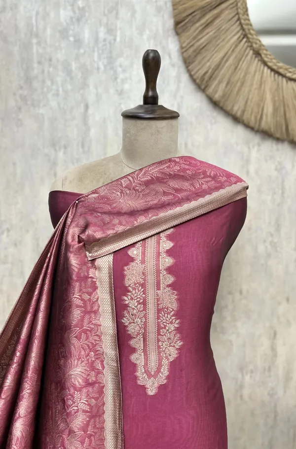 Elegant_Dola_Silk_Unstitched_Suit_Dark_Pink
