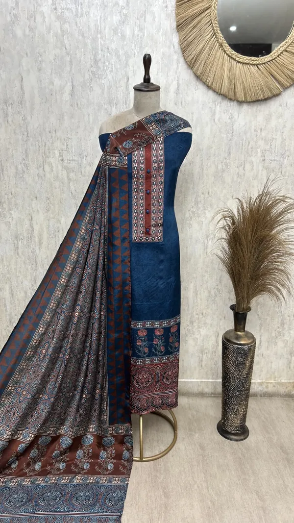 Elegant_Luxury_Crepe_Unstitched_Suits_Indigo_Blue_1