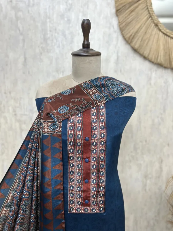 Elegant_Luxury_Crepe_Unstitched_Suits_Indigo_Blue_1