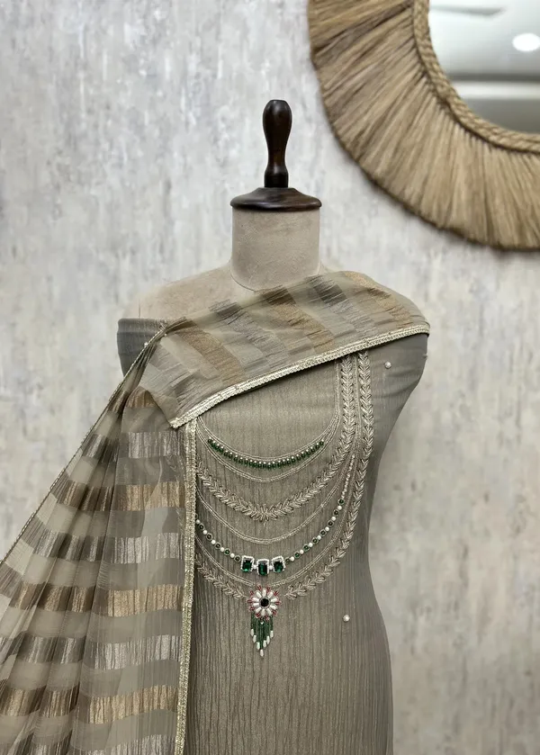 Elegant_Crush_Tissue_With_Organza_Dupatta_Unstitched_Suits_Grey
