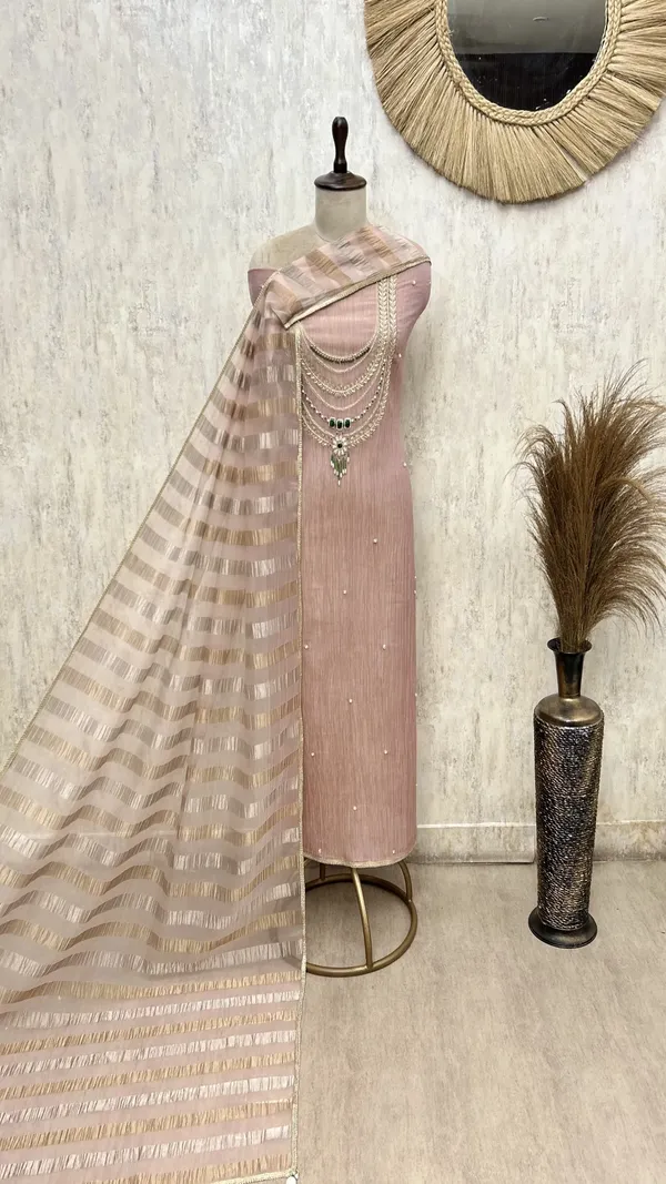 Elegant_Crush_Tissue_With_Organza_Dupatta_Unstitched_Suits_Baby_Pink