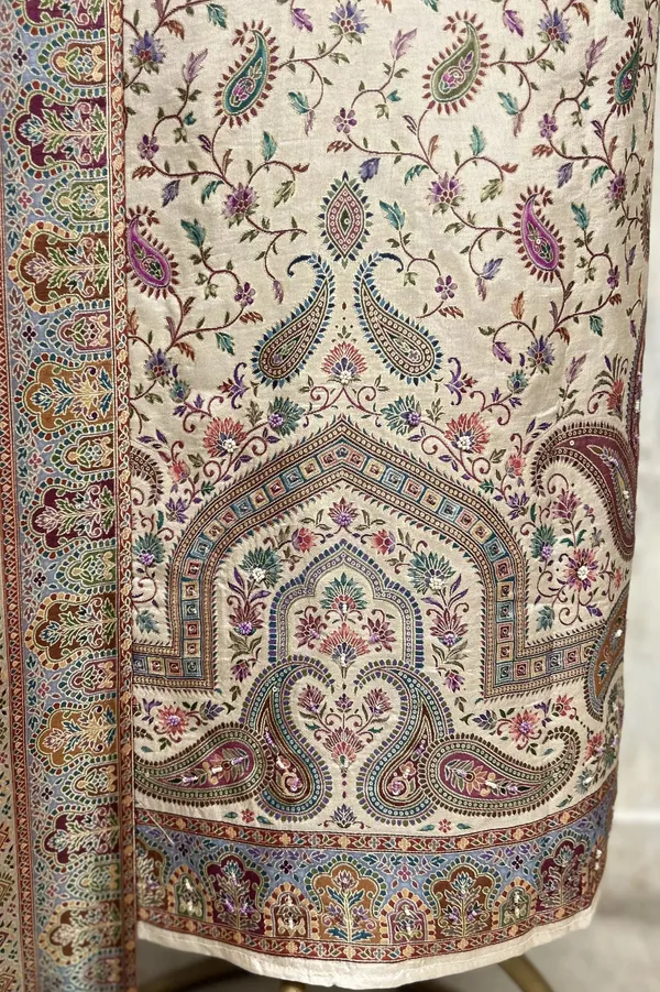 Premium_Traditional_Banarasi_Silk_Unstitched_Suit_Beige
