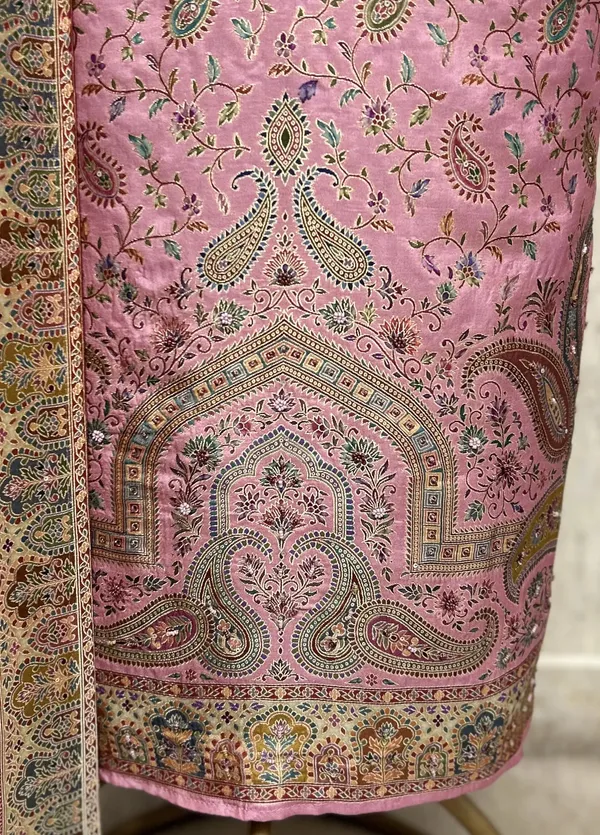 Premium_Traditional_Banarasi_Silk_Unstitched_Suit_Magenta_Pink