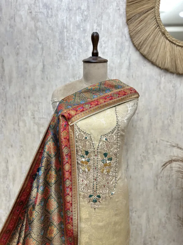 Regalia_Cream_Tissue_Silk_Unstitched_Suit_Design1