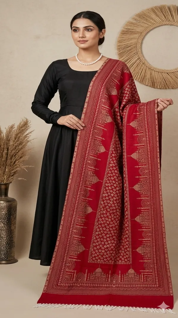 Taj_Non_Reversible_Pashmina_Unisex_Stoles_Pack_Of_1_With_Premium_Curated_Box_Packaging_Red_Box_Packaging2