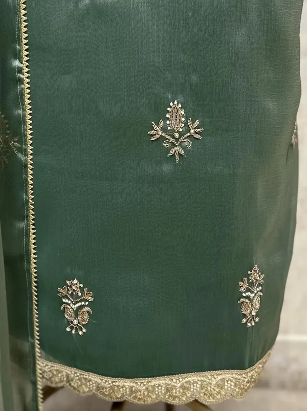 Exquisite_Embellished_Glass_Organza_Unstitched_Suits_Teal_Green