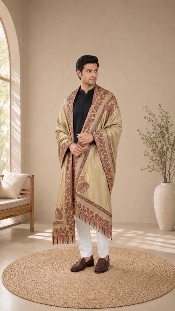 Nonreversible_Semi_Pashmina_Unisex_Shawls_With_Curated_Box_Packaging_Golden_Beige_Box_Packaging1