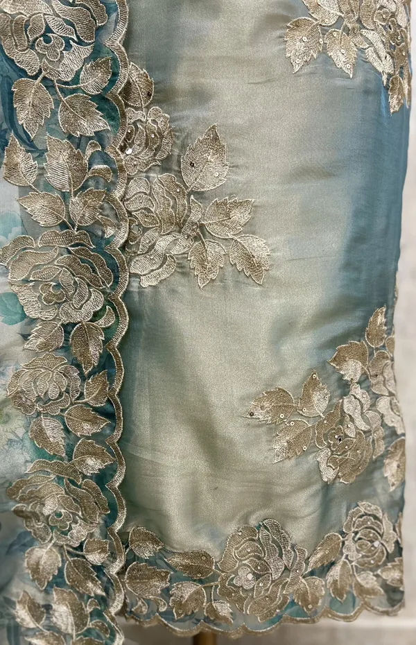 Exquisite_Glass_Organza_Floral_Embroidered_Unstitched_Suit_Teal_Blue
