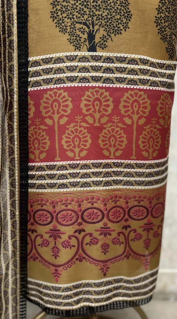 Contemporary_Grace_Maheshwari_Unstitched_Suit_Dark_Yellow