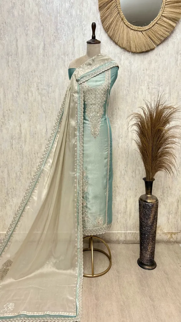 Mesmerising_Glass_Organza_Unstitched_Suit_Turquoise