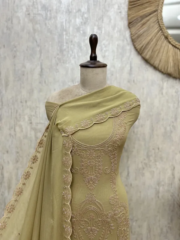 Elegant_Georgette_Unstitched_Suit_Light_Lime_Yellow