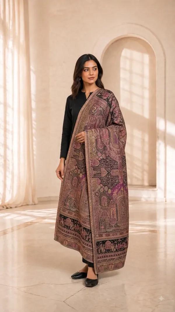 Non_Reversible_Semi_Pashmina_Unisex_Stoles_Pack_Of_1_With_Premium_Curated_Box_Packaging_Mauve_Plum_Box_Packaging1