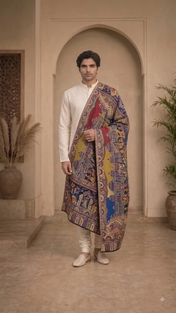 Non_Reversible_Semi_Pashmina_Unisex_Stoles_Pack_Of_1_With_Premium_Curated_Box_Packaging_Navy_Box_Packaging1