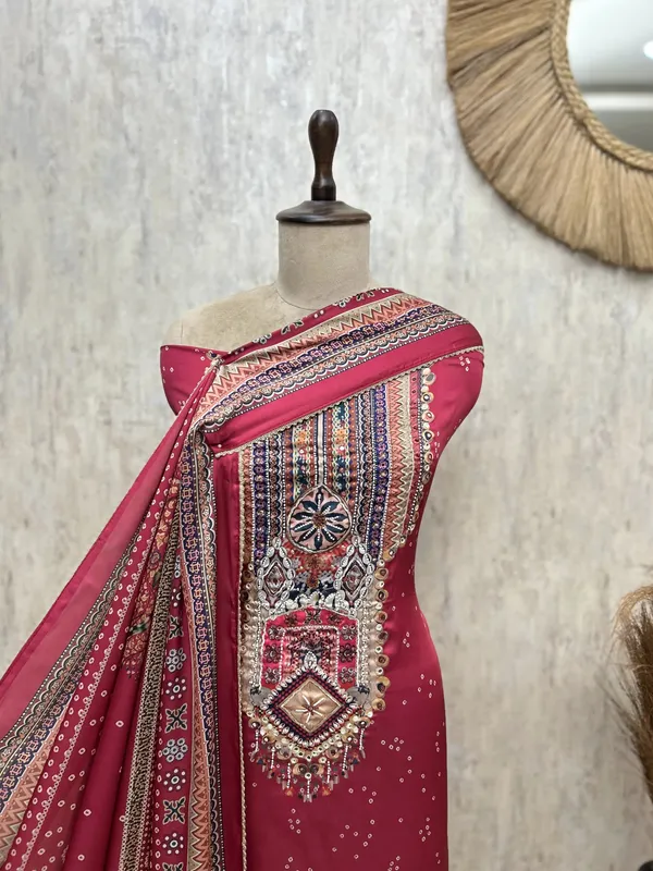 Elegant_Gajji_Silk_Unstitched_Suit_Dark_Red