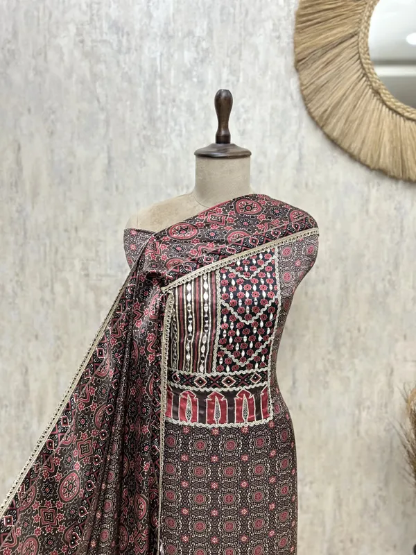 Gajji_Silk_Mehfil_Unstitched_Suits_Brown
