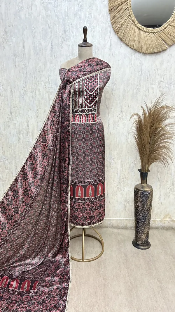 Gajji_Silk_Mehfil_Unstitched_Suits_Brown