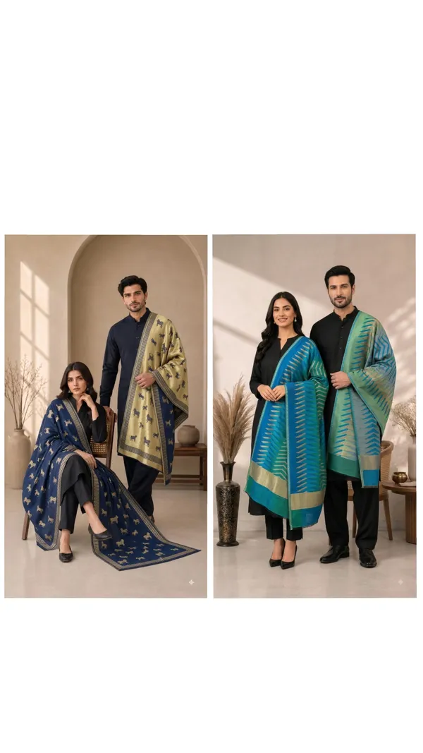 The_Kapdakart_His_Her_Collection_Of_Horse_And_Ikkat_Pashmina_Reversible_Stole_With_Premium_Box_Packaging_Collection1_Box_Packaging2