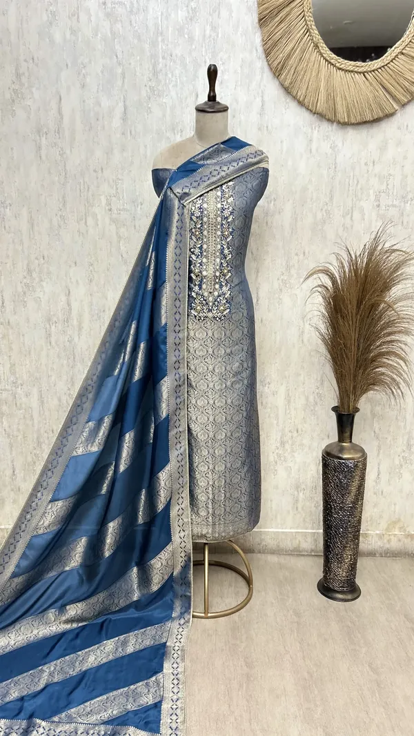 Regal_Woven_Elegance_Unstitched_Suits_Indigo_Blue_1