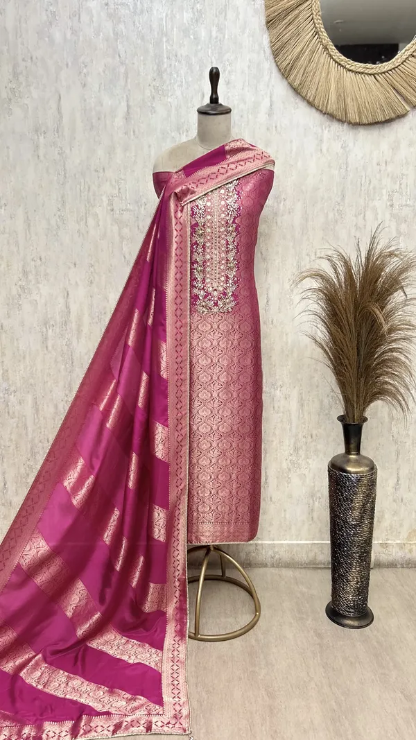 Regal_Woven_Elegance_Unstitched_Suits_Dark_Pink