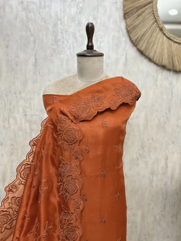 Floral_Grace_Glass_Organza_Unstitched_Suit_Butterscotch_Orange