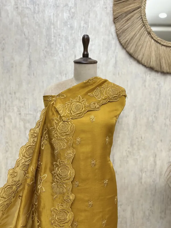 Floral_Grace_Glass_Organza_Unstitched_Suit_Mustard_Yellow