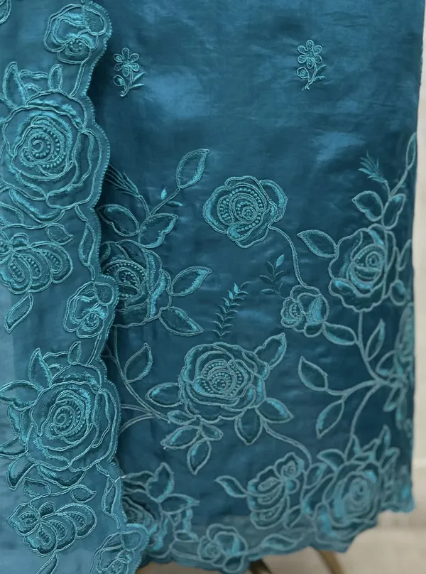 Floral_Grace_Glass_Organza_Unstitched_Suit_Teal_Blue