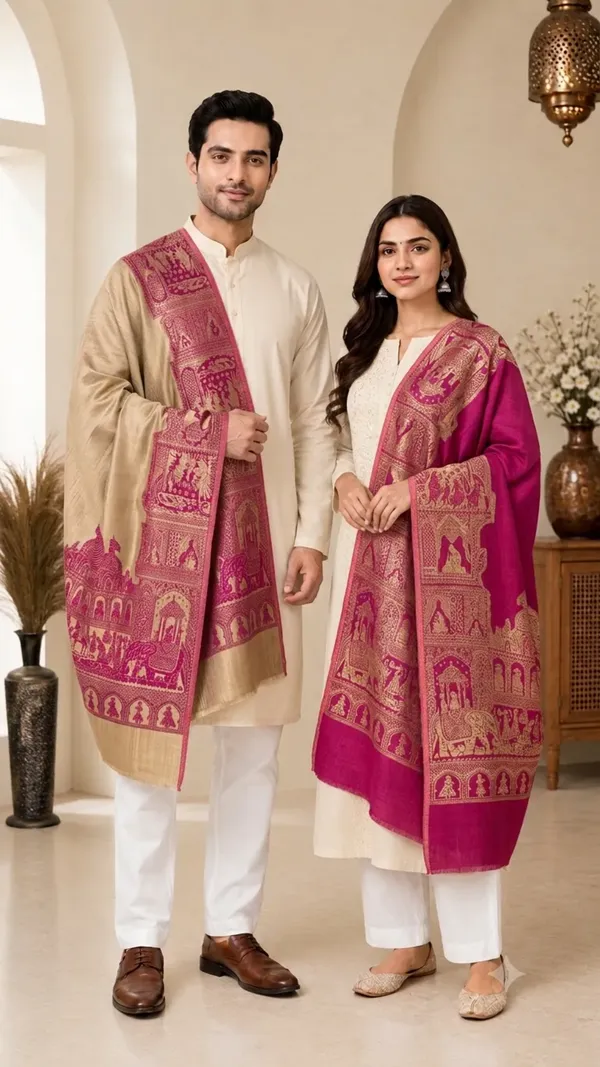 Reversible_Moonlight_Unisex_Stoles_Pack_Of_1_With_Premium_Curated_Box_Packaging_Dark_Pink_Box_Packaging1