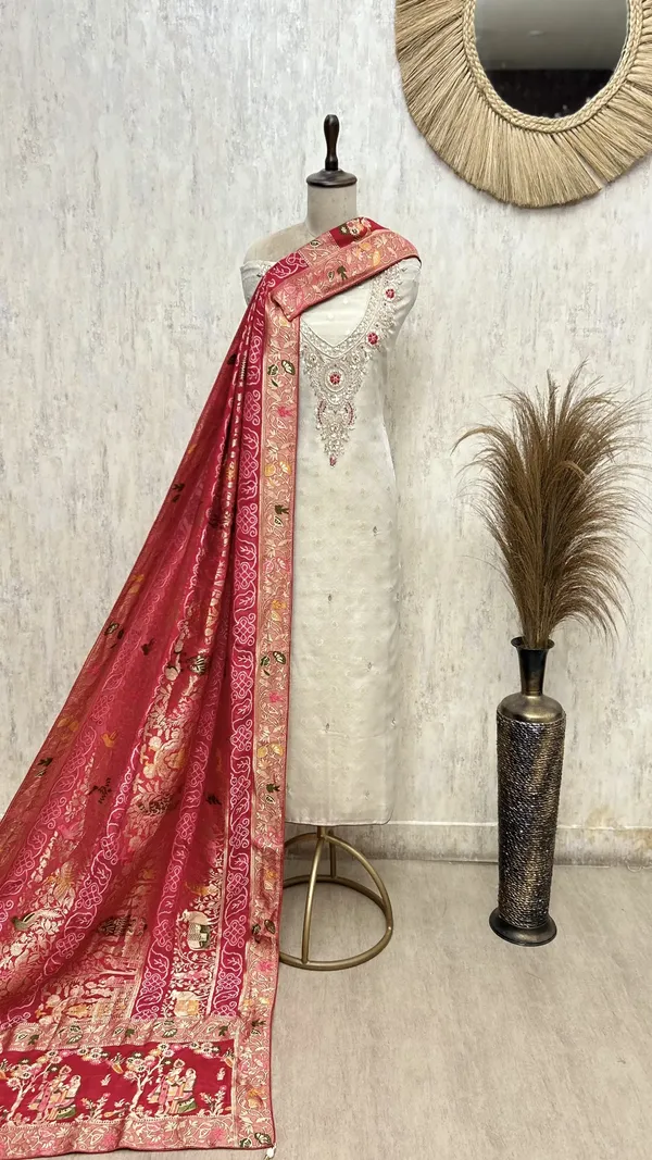 Elegant_Tissue_Unstitched_Suit_Dark_Red