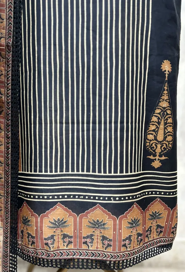 Regal_Blend_Of_Traditional_Maheshwari_Unstitched_Suit_Black
