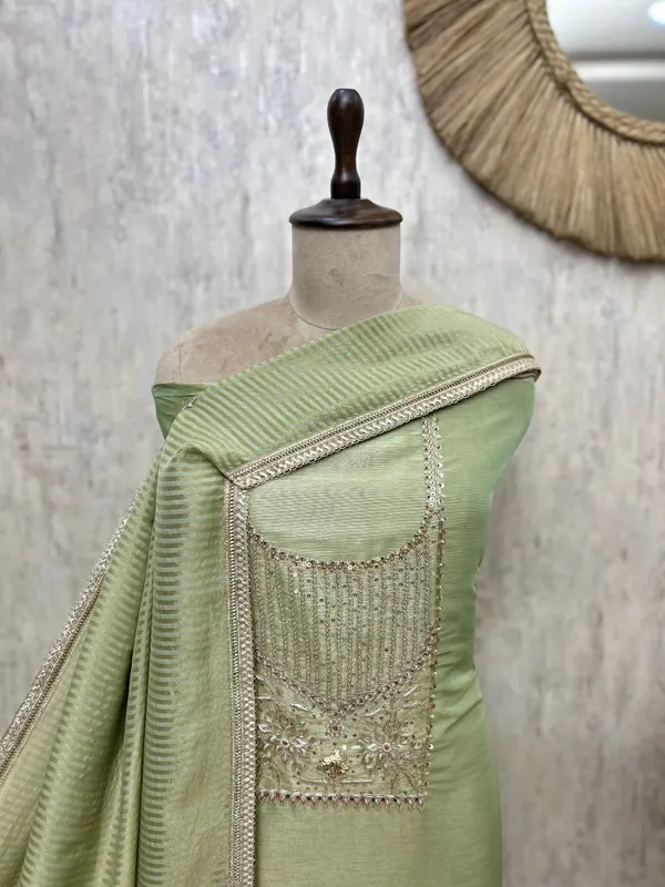Ethereal_Tissue_Unstitched_Suits_Sage_Green