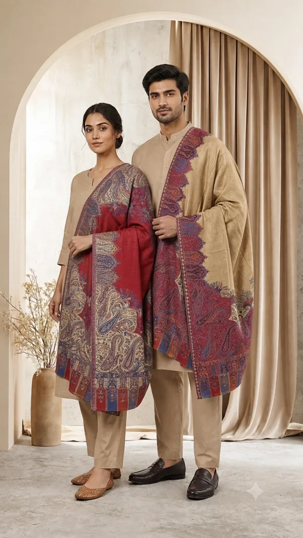 Reversible_Semi_Pashmina_Unisex_Shawls_Pack_Of_1_With_Premium_Curated_Box_Packaging_Dark_Red_Box_Packaging3