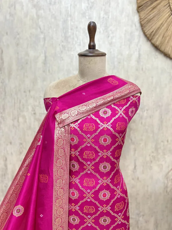 Timeless_Elegance_Banarasi_Silk_Unstitched_Suits_Dark_Pink