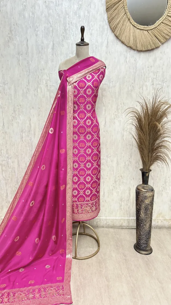 Timeless_Elegance_Banarasi_Silk_Unstitched_Suits_Dark_Pink