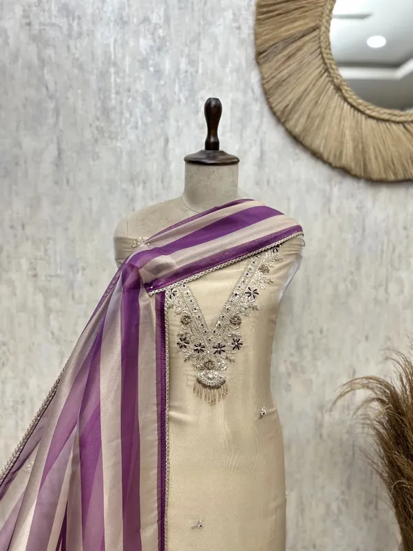 Intricate_Detailing_Tissue_Unstitched_Suits_Magenta_Purple