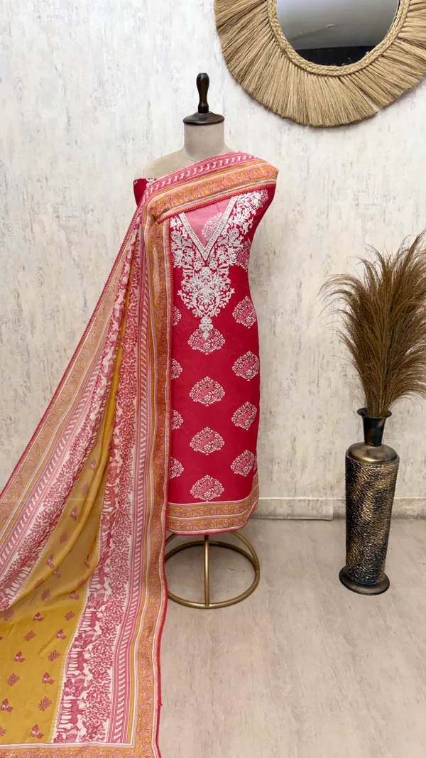 Symphony_Of_Maheshwari_Unstitched_Suits_Red