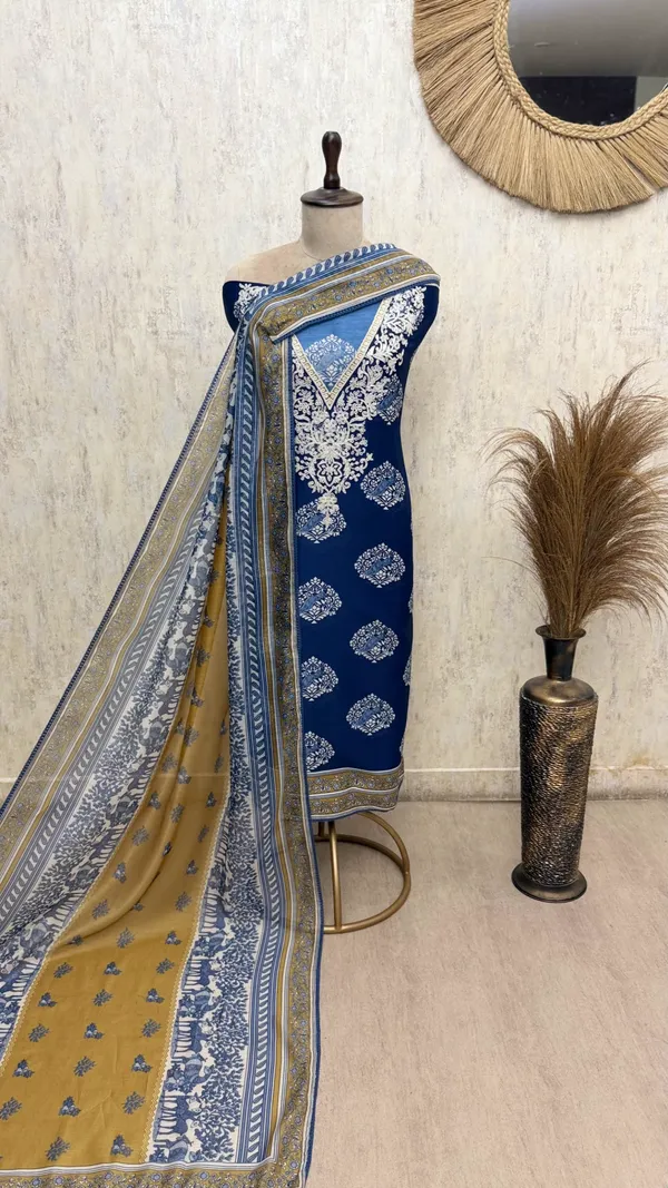 Symphony_Of_Maheshwari_Unstitched_Suits_Indigo_Blue_1