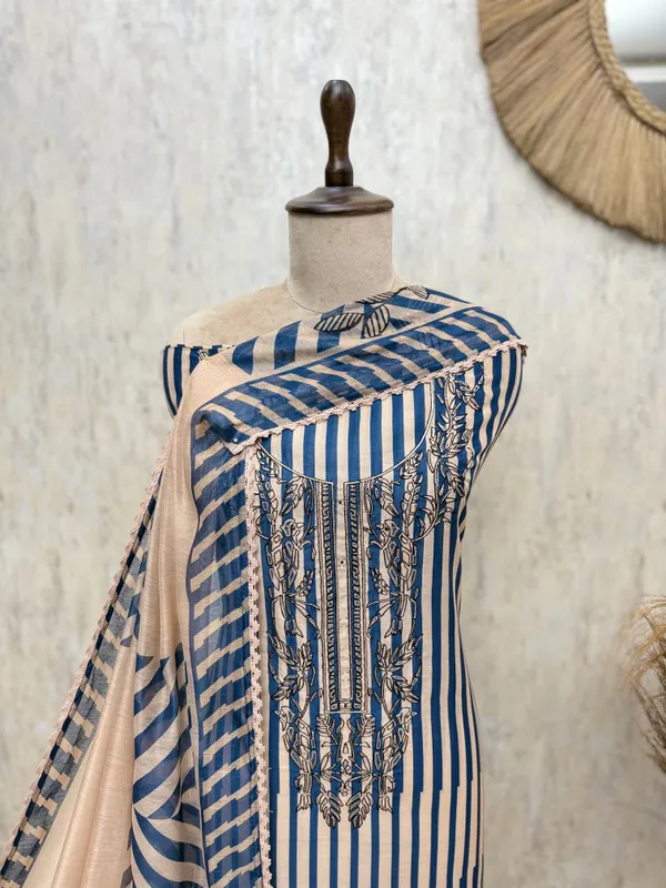 Elegant_Maheshwari_Unstitched_Heritage_Ensemble_Indigo_Blue_1
